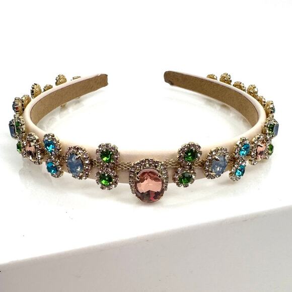 One of a Kind Handmade Bridal Decorative Headband – Artisanal Statement Piece